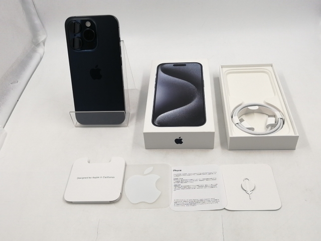 【中古】Apple 国内版 【SIMフリー】 iPhone 15 Pro 256GB ブルーチタニウム MTUG3J/A【千葉】保証期間１ヶ月【ランクA】_7