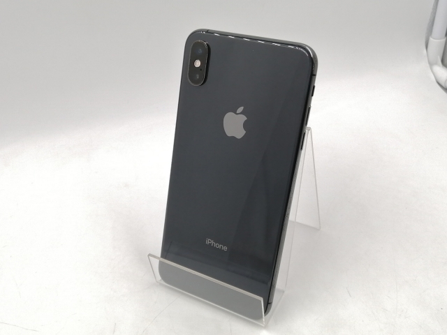 【中古】Apple SoftBank 【SIMロック解除済み】 iPhone XS Max 64GB スペースグレイ MT6Q2J/A【千葉】保証期間１ヶ月【ランクB】