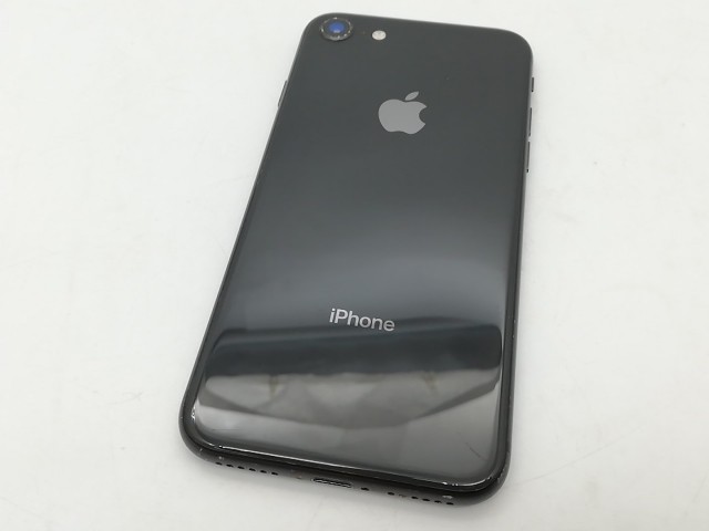 【中古】Apple au 【SIMロック解除済み】 iPhone 8 64GB スペースグレイ MQ782J/A【千葉】保証期間１ヶ月【ランクC】