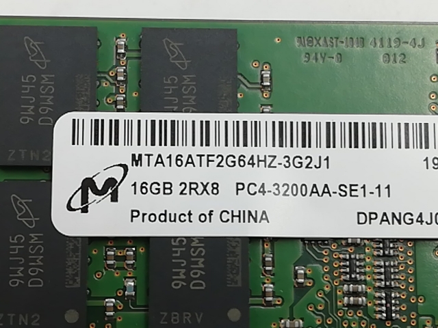 【中古】260PIN 16GB DDR4-3200(PC4-25600) SODIMM 【ノートPC用】【千葉】保証期間１週間_2