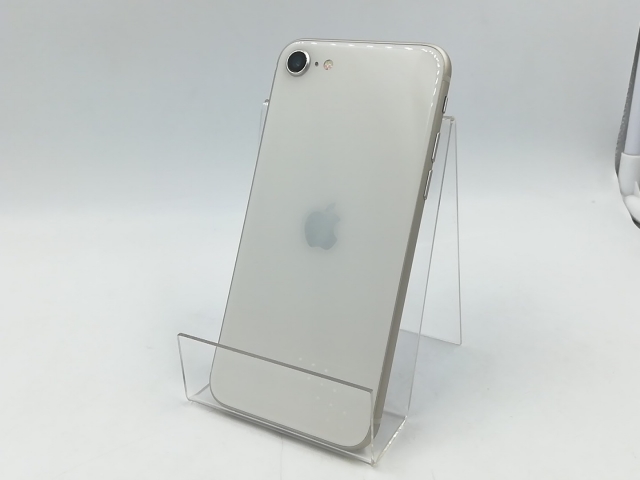 【中古】Apple SoftBank 【SIMフリー】 iPhone SE（第3世代） 64GB スターライト MMYD3J/A【千葉】保証期間１ヶ月【ランクB】