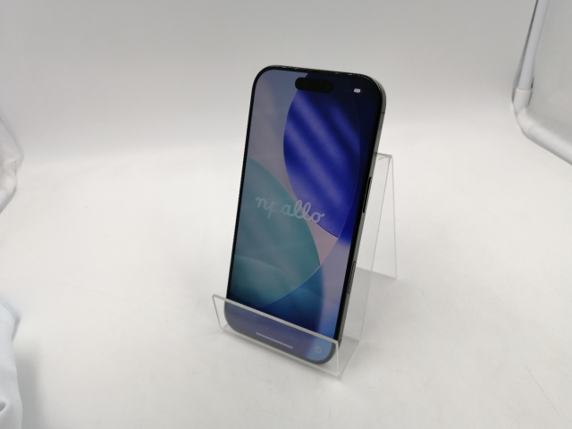 【中古】Apple SoftBank 【SIMフリー】 iPhone 16 Pro 128GB ブラックチタニウム MYMV3J/A【千葉】保証期間１ヶ月【ランクB】
