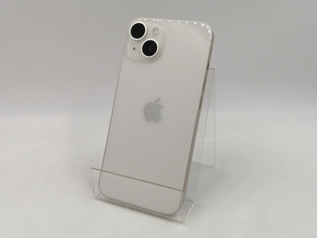 【中古】Apple docomo 【SIMフリー】 iPhone 14 128GB スターライト MPUQ3J/A【千葉】保証期間１ヶ月【ランクA】