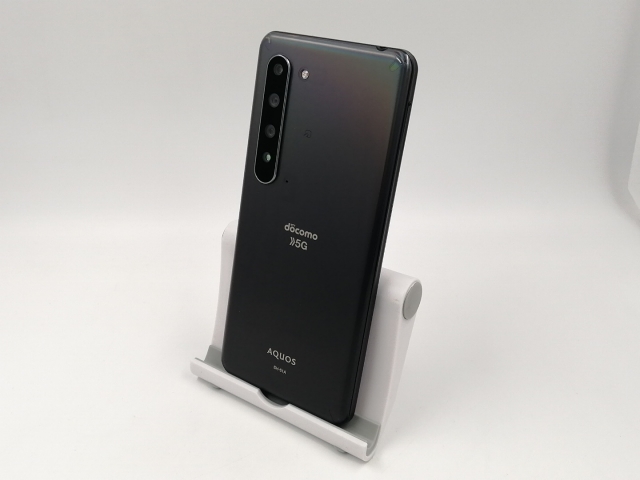 中古】SHARP docomo 【SIMロック解除済み】 AQUOS R5G ブラックレイ
