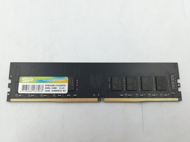 【中古】DDR4 16GB PC4-25600(DDR4-3200)【デスクトップPC用】【千葉】保証期間１週間