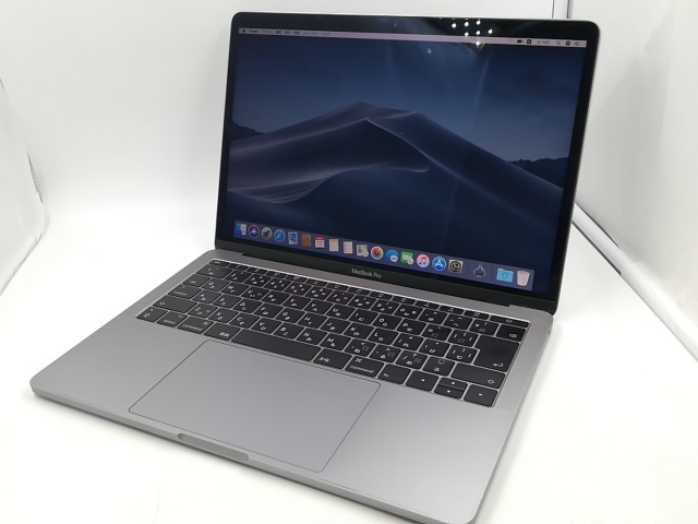 【中古】Apple MacBook Pro 13in Corei5:2.3GHz Touch Bar皆無 128GB 空白文字薄墨色 MPXQ2J/A (Mid 2017)【千葉】言いはなつ継続期間１ヶ月【位置づけるB】