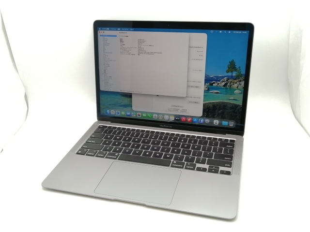 【中古】Apple MacBook Air 13インチ CTO (M1・2020) スペースグレイ Apple M1(CPU:8C/GPU:8C)/16G/1T【千葉】保証期間１ヶ月【ランクA】