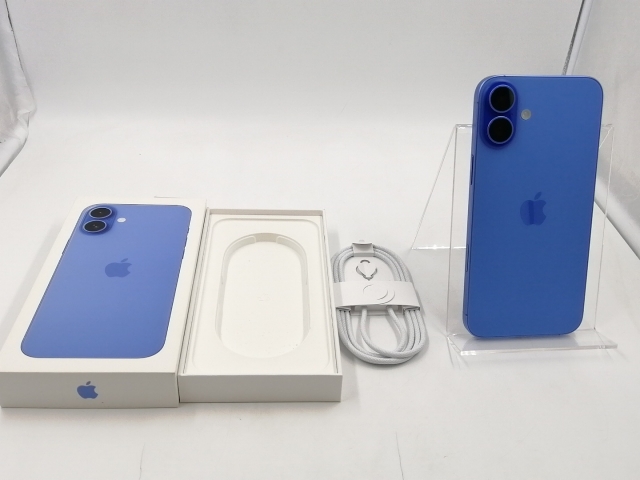【中古】Apple 国内版 【SIMフリー】 iPhone 16 Plus 128GB ウルトラマリン MXVE3J/A【千葉】保証期間１ヶ月【ランクB】_7