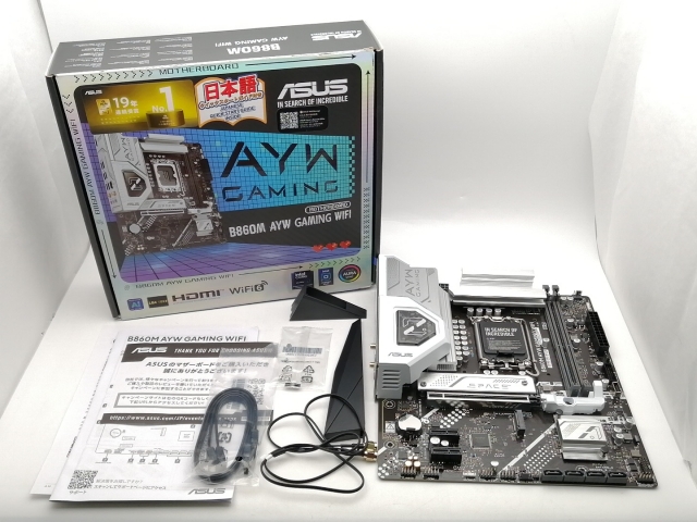 【中古】ASUS B860M AYW GAMING WIFI B860/LGA1851/microATX【千葉】保証期間１週間_9