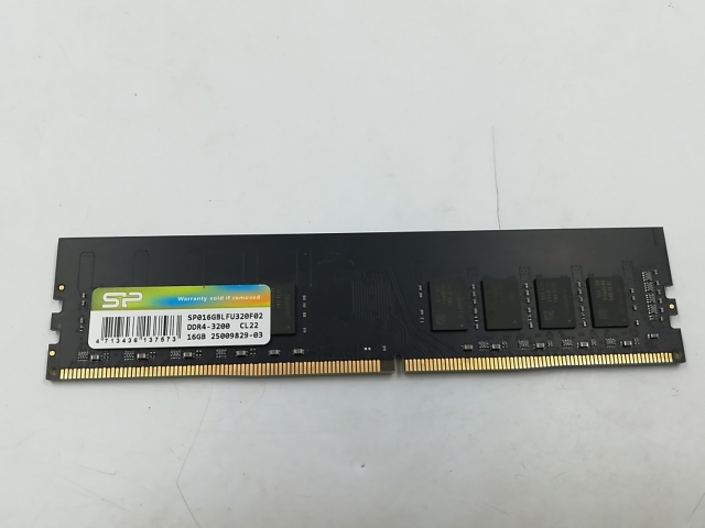 【中古】DDR4 16GB PC4-25600(DDR4-3200)【デスクトップPC用】【千葉】保証期間１週間