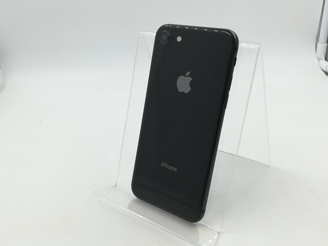 【中古】Apple au 【SIMロック解除済み】 iPhone 8 64GB スペースグレイ MQ782J/A【千葉】保証期間１ヶ月【ランクB】