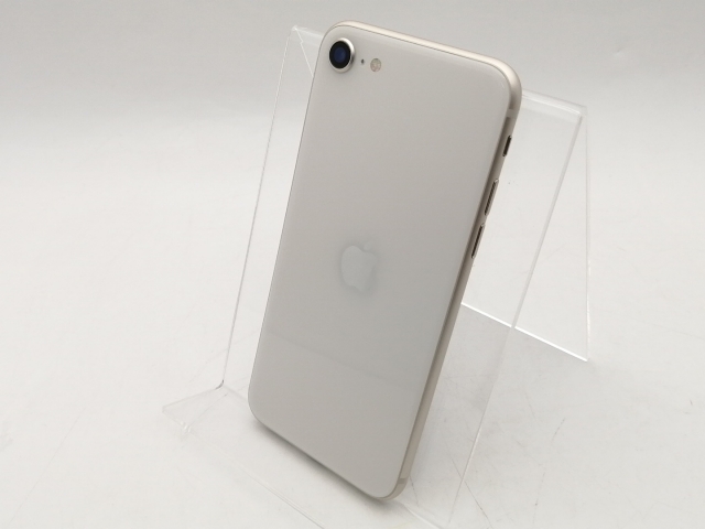 【中古】Apple SoftBank 【SIMフリー】 iPhone SE（第3世代） 64GB スターライト MMYD3J/A【千葉】保証期間１ヶ月【ランクC】