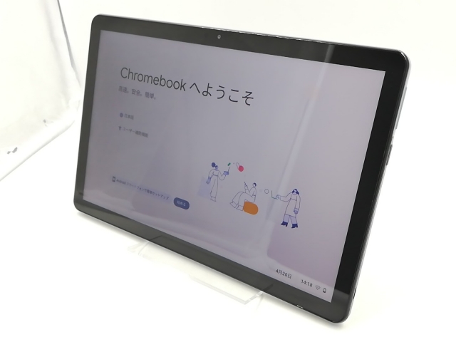 【中古】Lenovo IdeaPad Duet Chromebook ZA6F0024JP アイスブルー+アイアングレー【Helio P60T 4GB 64G(Flash) WiFi 10LCD(1920x1200)】【千葉】保証期間１ヶ月【ランクC】