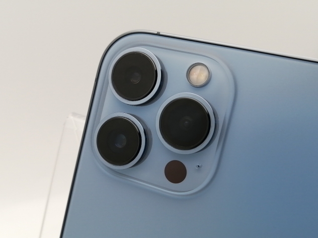 【au中古】iPhone13ProMax256GB - シエラブルー 美品】iPhone 13 Pro 256GB シエラブルー SIMフリー iPhone 13 Pro