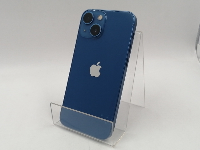 【中古】Apple 国内版 【SIMフリー】 iPhone 13 mini 128GB ブルー MLJH3J/A【千葉】保証期間１ヶ月【ランクB】