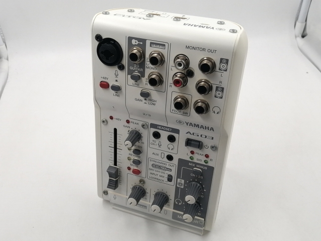 【中古】YAMAHA AG03MK2 ライブストリーミングミキサー [ホワイト]【千葉】保証期間１週間【ランクC】
