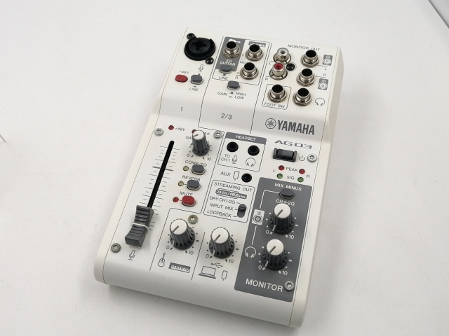【中古】YAMAHA AG03MK2 ライブストリーミングミキサー [ホワイト]【千葉】保証期間１週間【ランクC】_2