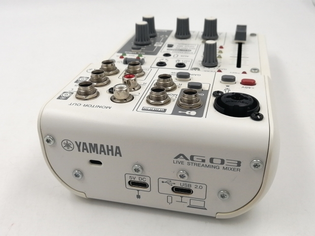 【中古】YAMAHA AG03MK2 ライブストリーミングミキサー [ホワイト]【千葉】保証期間１週間【ランクC】_3