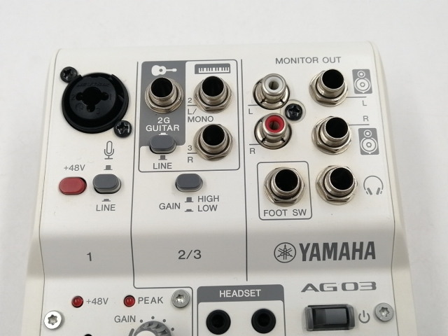 【中古】YAMAHA AG03MK2 ライブストリーミングミキサー [ホワイト]【千葉】保証期間１週間【ランクC】_4