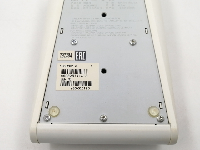 【中古】YAMAHA AG03MK2 ライブストリーミングミキサー [ホワイト]【千葉】保証期間１週間【ランクC】_6