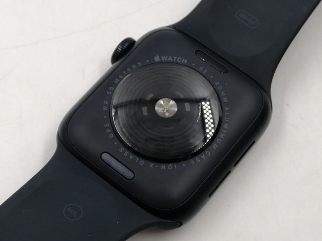 【中古】Apple Apple Watch SE2 40mm GPS ミッドナイトアルミニウムケース/ミッドナイトスポーツバンド (M/L) MXE93J/A【千葉】保証期間１ヶ月【ランクC】_3
