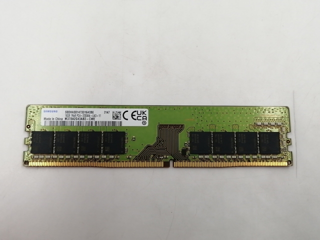 【中古】DDR4 16GB PC4-25600(DDR4-3200)【デスクトップPC用】【千葉】保証期間１週間