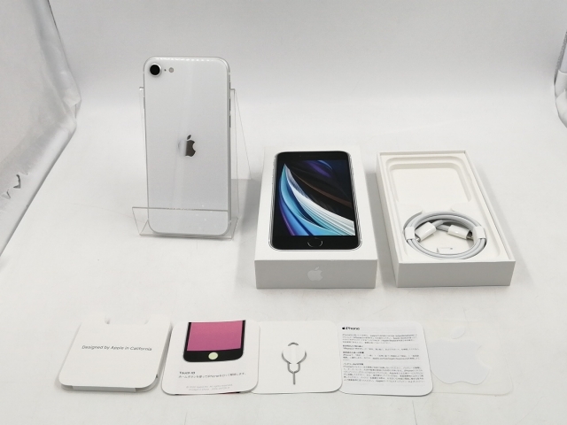 【中古】Apple docomo 【SIMロック解除済み】 iPhone SE（第2世代） 128GB ホワイト MHGU3J/A（後期型番）【千葉】保証期間１ヶ月【ランクC】_7