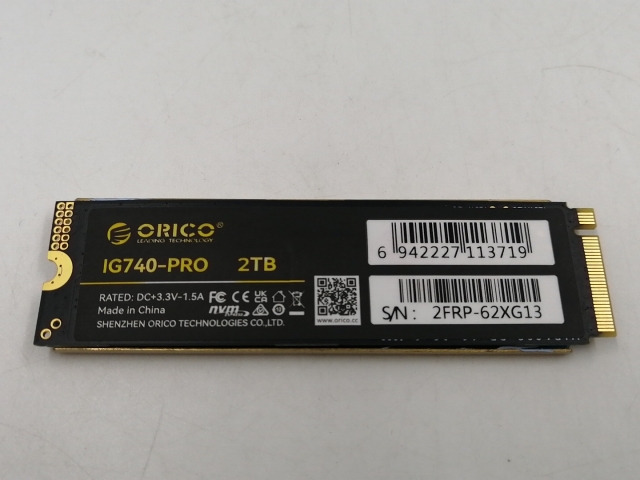 【中古】各社 2TB SSD  (M.2 2280/PCIe4.0 NVMe)【千葉】保証期間１週間