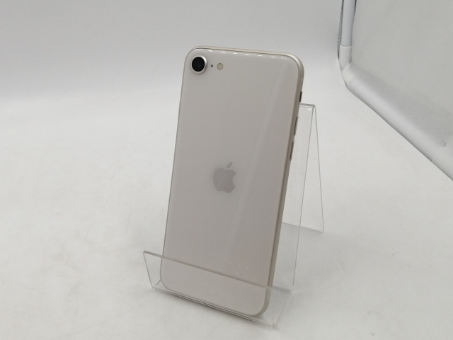 【中古】Apple au 【SIMフリー】 iPhone SE（第3世代） 64GB スターライト MMYD3J/A【川崎駅前】保証期間１ヶ月【ランクA】