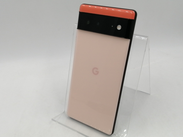 【中古】Google au 【SIMフリー】 Pixel 6 カインダコーラル 8GB 128GB GR1YH【千葉】保証期間１ヶ月【ランクA】