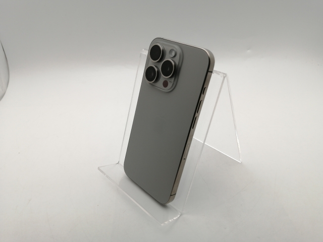 【中古】Apple 国内版 【SIMフリー】 iPhone 15 Pro 256GB ナチュラルチタニウム MTUF3J/A【千葉】保証期間１ヶ月【ランクA】