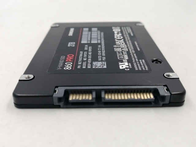 中古】SAMSUNG 860 PRO MZ-76P2T0 2TB/SSD/6GbpsSATA【千葉】保証期間