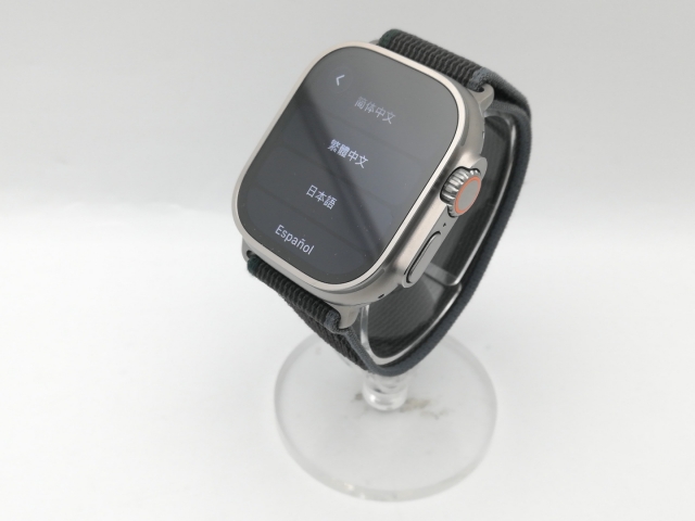 【中古】Apple Apple Watch Ultra2 49mm Cellular チタニウムケース/ブルー/ブラックトレイルループ(M/L) MRF63J/A【DS秋葉】保証期間１ヶ月【ランクB】
