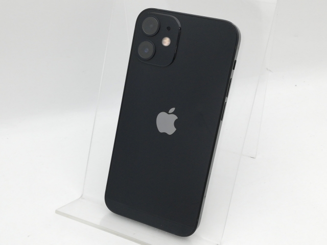 【中古】Apple docomo 【SIMロック解除済み】 iPhone 12 mini 128GB ブラック MGDJ3J/A【中野】保証期間１ヶ月【ランクC】