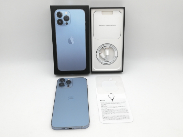 【中古】Apple 楽天モバイル 【SIMフリー】 iPhone 13 Pro Max 256GB シエラブルー MLJD3J/A【新宿2】保証期間１ヶ月【ランクB】_9