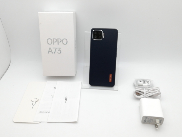 中古】Oppo 国内版 【SIMフリー】 OPPO A73 ネービーブルー 4GB