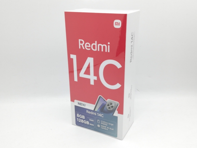 【未使用】Xiaomi 国内版 【SIMフリー】 Redmi 14C ミッドナイトブラック 4GB 128GB【中野】保証期間３ヶ月