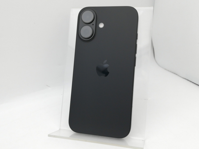 【中古】Apple 国内版 【SIMフリー】 iPhone 16 128GB ブラック MYDQ3J/A【中野】保証期間１ヶ月【ランクB】_1