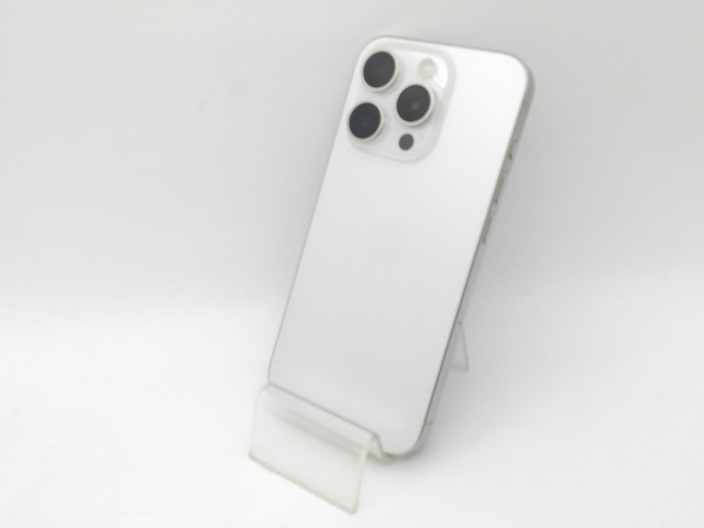 【中古】Apple 国内版 【SIMフリー】 iPhone 15 Pro 128GB ホワイトチタニウム MTU83J/A【中野】保証期間１ヶ月【ランクA】