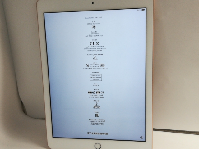 【中古】Apple 【Wi-Fi】 iPad（第6世代/2018） 32GB ゴールド MRJN2J/A【中野】保証期間１ヶ月【ランクC】_2