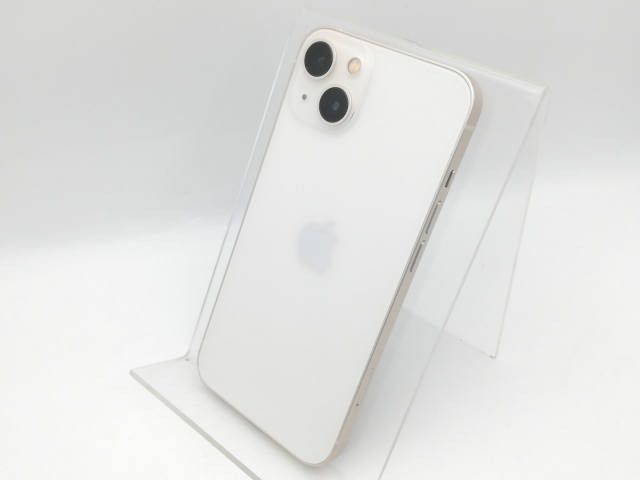 【中古】Apple SoftBank 【SIMフリー】 iPhone 13 128GB スターライト MLND3J/A【中野】保証期間１ヶ月【ランクB】