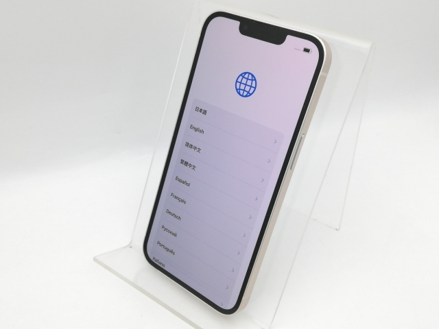 【中古】Apple SoftBank 【SIMフリー】 iPhone 13 128GB スターライト MLND3J/A【中野】保証期間１ヶ月【ランクB】_1