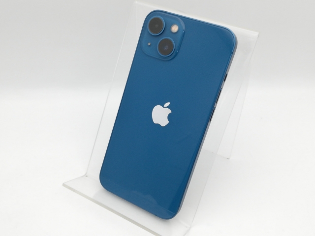 【中古】Apple SoftBank 【SIMフリー】 iPhone 13 128GB ブルー MLNG3J/A【中野】保証期間１ヶ月【ランクC】
