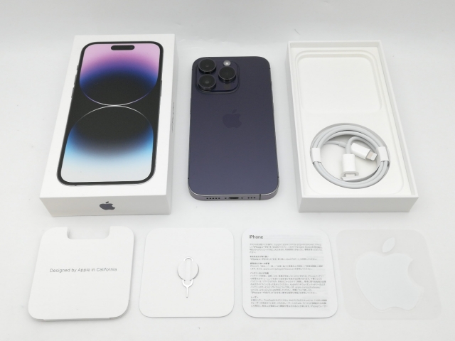 【中古】Apple 国内版 【SIMフリー】 iPhone 14 Pro 256GB ディープパープル MQ1E3J/A【中野】保証期間１ヶ月【ランクB】_8