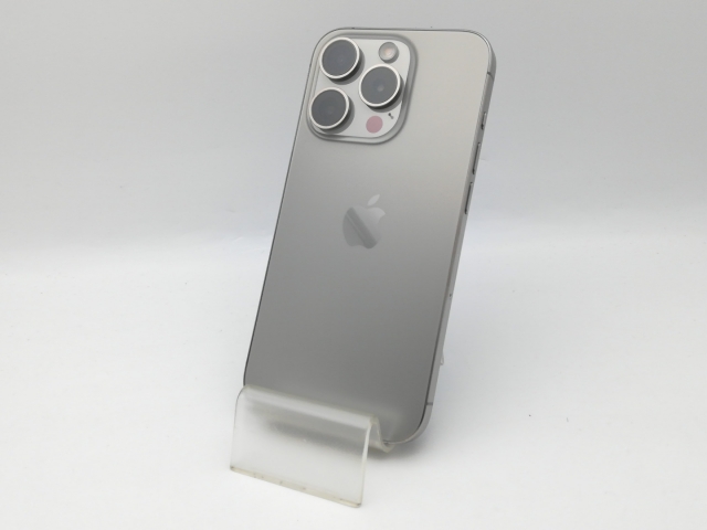 【中古】Apple 国内版 【SIMフリー】 iPhone 15 Pro 256GB ナチュラルチタニウム MTUF3J/A【中野】保証期間１ヶ月【ランクB】