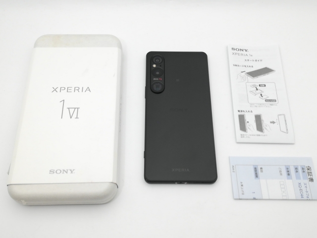 中古】SONY 国内版 【SIMフリー】 Xperia 1 VI ブラック 12GB 256GB XQ