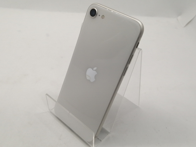 【中古】Apple au 【SIMフリー】 iPhone SE（第3世代） 64GB スターライト MMYD3J/A【宇田川】保証期間１ヶ月【ランクB】