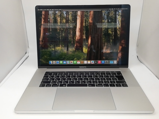 【中古】Apple MacBook Pro 15インチ CTO (Mid 2018) シルバー Core i7(2.2G)/16G/512G(SSD)/Radeon Pro 555X【宇田川】保証期間１ヶ月【ランクC】