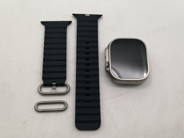 【中古】Apple Apple Watch Ultra 49mm Cellular チタニウムケース/ミッドナイトオーシャンバンド MQFK3J/A【宇田川】保証期間１ヶ月【ランクA】