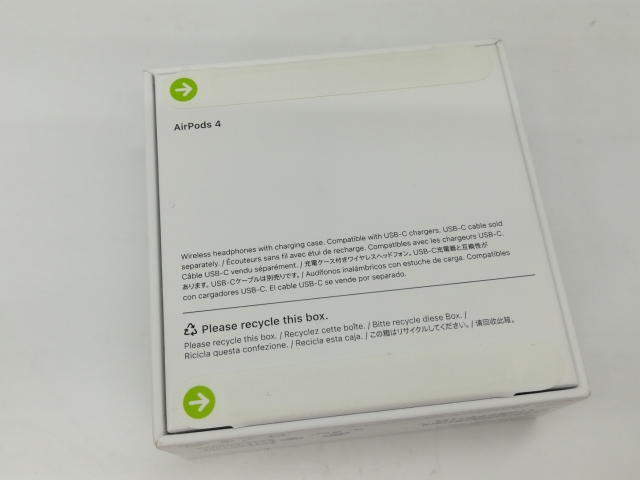 未使用】Apple AirPods 4 MXP63J/A【道玄坂】保証期間1ヶ月 【公式通販】